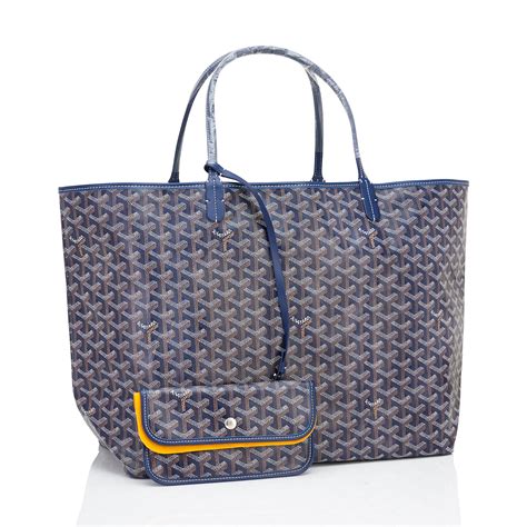 goyard bleu|goyard blue tote bag.